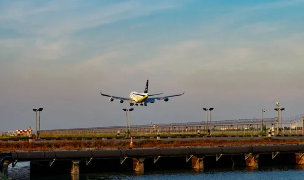 Bangkok Thailand December 2018 Star Alliance Airlines Passenger Plane Landing — Stock Photo, Image