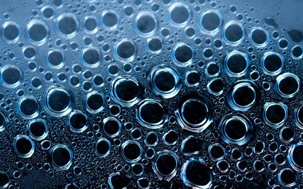 Makroaufnahmen Von Wassertropfen Mit Einzigartigem Muster Wasser Tropft Textur Hintergrund — Stockfoto
