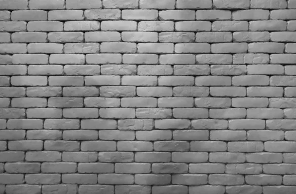 Gray brick wall texture background with space. Building interior design concept. Dead, sad, hopeless and despair background. Empty brick wall. Home interior decor concept. Full frame gray brick wall. — Stock Photo, Image