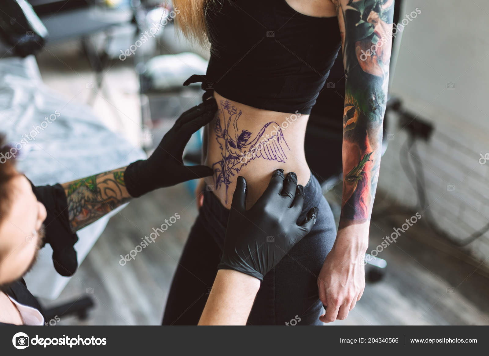 Tattoo woman business Stock Photos, Royalty Free Tattoo woman business  Images | Depositphotos