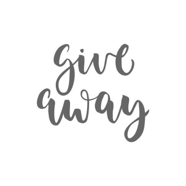 GA kaligrafi yazı beyaz arka plan izole. Modern fırça hat. Vektör logo banner ve reklam için sosyal madia nakleder. Düzenlenebilir bir şablona.