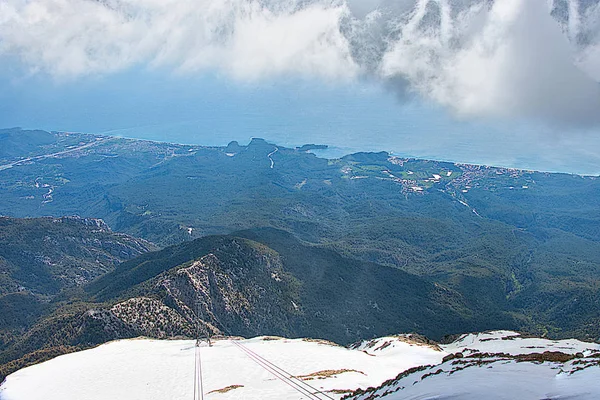 Vue Sommet Montagne Tahtaly Kemer Turquie — Photo