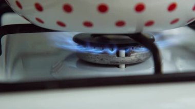 Gaz mavi hafif yanık