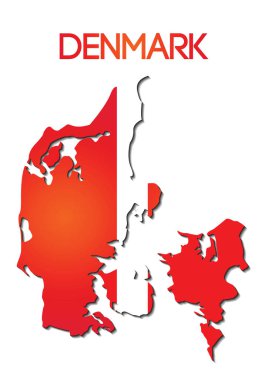 Ulusal bayrak harita degrade tasarımında renk