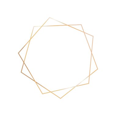 Beyaz arkaplandaki tebrik kartı dekoratif altın çerçeve şablonu