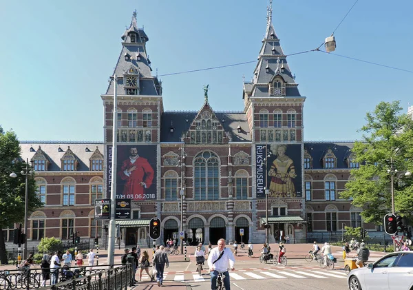 Amsterdam Nederland Mei 2018 Ingang Van Het Rijksmuseum Het Museumplein — Stockfoto