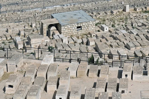 Joodse Begraafplaats Olijfberg Oudste Belangrijkste Begraafplaats Jeruzalem Begraafplaats Bevat Overal — Stockfoto