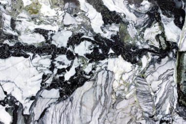 Kırık çizgilerle siyah mermer taş malzeme arka plan