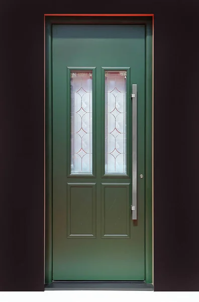Drzwi retro ze szklanymi detalami — Zdjęcie stockowe