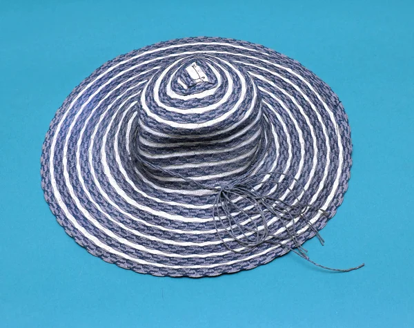 Sombrero de paja de verano marino — Foto de Stock