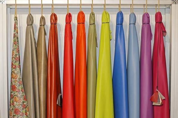 Material de cuero muestras coloridas — Foto de Stock