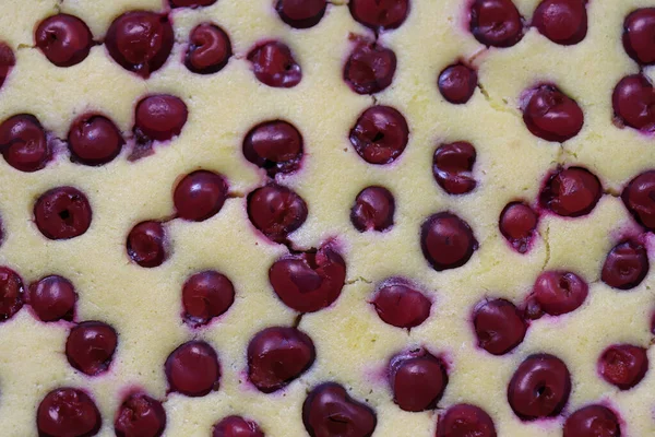 Sauerkirschen Süßes Gebäck Kuchen Dessert Hintergrund — Stockfoto