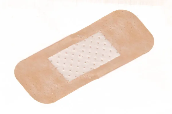 Medicinsk Första Hjälpen Klibbar Plåster Bandage Vit Bakgrund — Stockfoto