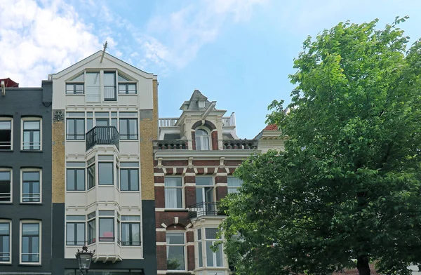 Oude Woonhuis Architectuur Amsterdam Stad — Stockfoto