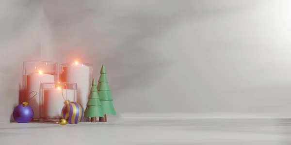 Noel mumu süslemesi 3D görüntüleme