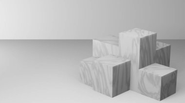 Sahne Düzenleyicisi için 3d canlandırma sahne arkaplanı modellemesi