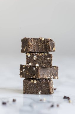 lezzetli ev yapımı çikolata Protein çubuğu