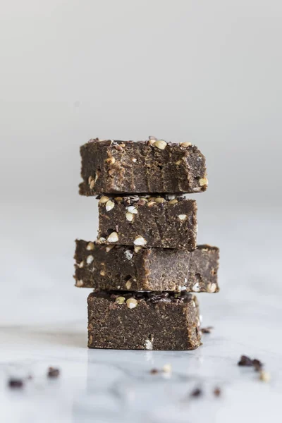Delicious Homemade Chocolate Protein Bars — Stock Photo, Image