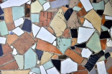 Doku arka planı için kırık karomozaik deseni.