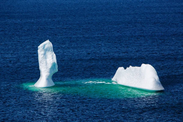 Een Ijsberg Geaard Bonavista Newfoundland Waaruit Schoonheid Van Kustlijn Zomer — Stockfoto