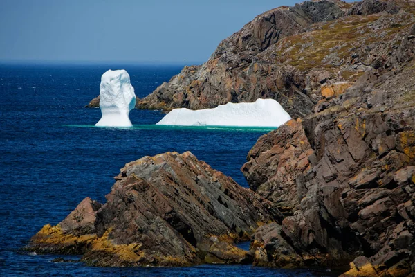 Iceberg Aterrado Bonavista Terra Nova Mostrando Beleza Costa Verão Muito — Fotografia de Stock
