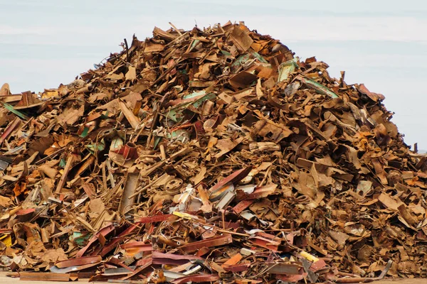 Ein Haufen Altmetall Vor Dem Recycling lizenzfreie Stockbilder