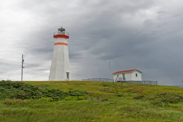纽芬兰省雷角和加拿大拉布拉多的灯塔 — 图库照片