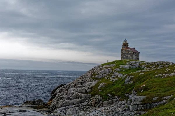 Rose Blanche Newfoundland Labrador Kanada Daki Tarihi Taş Deniz Feneri — Stok fotoğraf