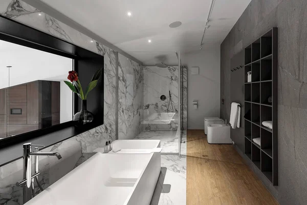 Salle de bain dans un style moderne — Photo