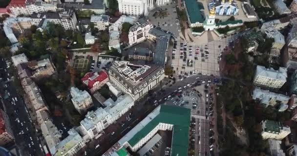 Stadtbild von Kyiw in der Ukraine — Stockvideo