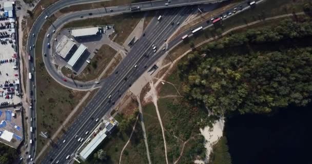 Paisaje urbano de Kiev en Ucrania — Vídeos de Stock