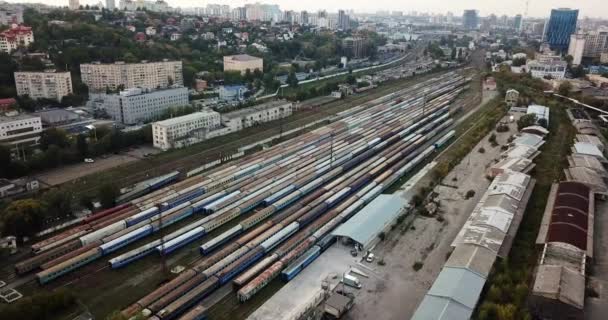 Αστικό τοπίο της Κίεβο στην Ουκρανία — Αρχείο Βίντεο