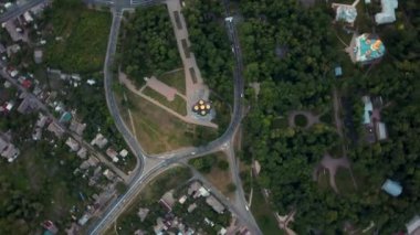Chernihiv cityscape hava kayıt