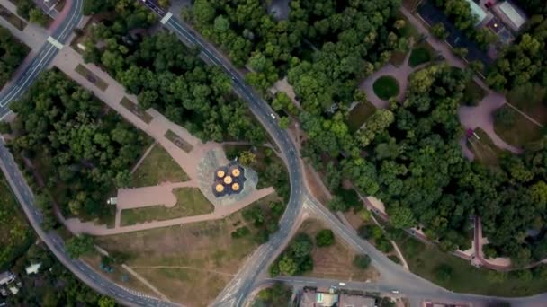 Aerial inspelning av Tjernihiv stadsbilden — Stockvideo