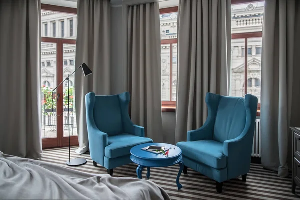 Stylish hotel room — Stock Image Stylish hotel room Royalty Free Stock Images