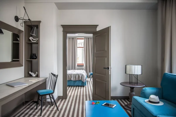 Stylish hotel room — Stock Image Stylish hotel room Royalty Free Stock Photos