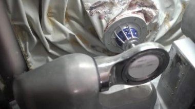 Diş freze sürecinde oyma, Closeup görünümü