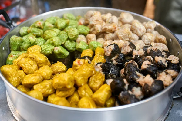 Tasty street food on market in Thailand — Stock Photo, Image