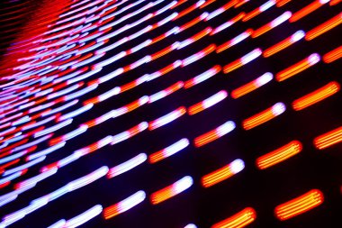 Renkli neon ışık desen hareketli uzun pozlama fotoğraf