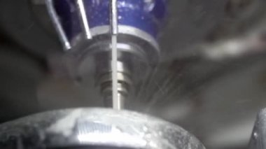 Diş freze sürecinde oyma, Closeup görünümü