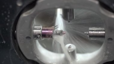 Diş freze sürecinde oyma görüntüleme