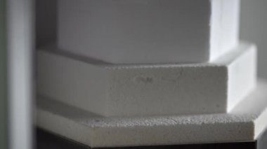 Diş fırınında kurutma işleminde yakın çekim görünümü