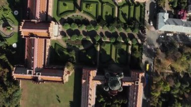 View from above at old Chernivtsi University in Ukraine