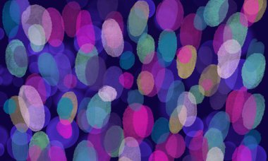 Siyah arka plan üzerinde soyut illüstrasyon çok renkli suluboya lekeleri