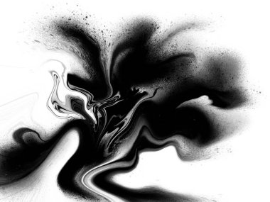 Soyut siyah-beyaz mermer benzeri mürekkep çizimi arka plan. Yüksek çözünürlüklü jpg dosyası, projeleriniz için mükemmel.