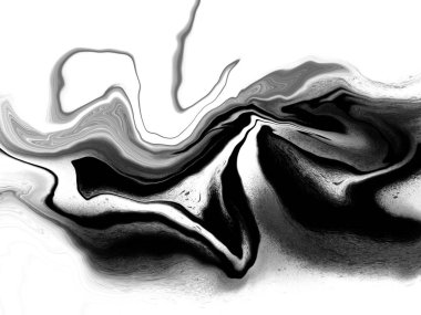 Soyut siyah-beyaz mermer benzeri mürekkep çizimi arka plan. Yüksek çözünürlüklü jpg dosyası, projeleriniz için mükemmel.