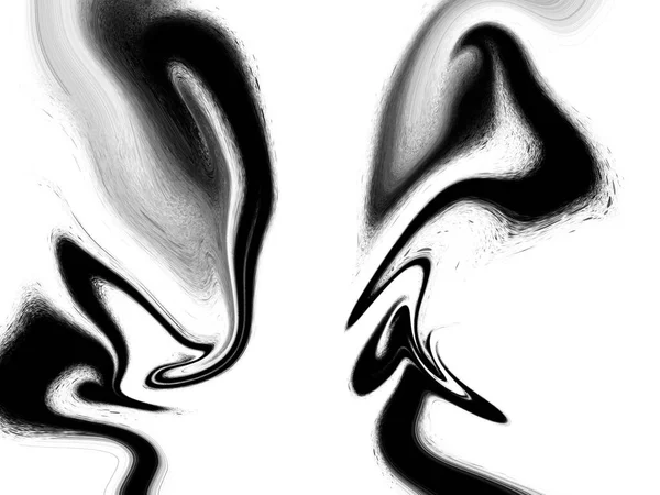 Abstrakte Schwarz-Weiß-Marmor-artige Tuschezeichnung Hintergrund. Hochauflösende jpg-Datei, perfekt für Ihre Projekte. — Stockfoto