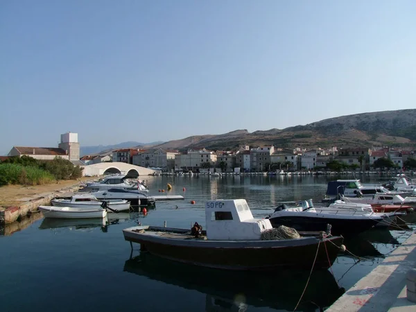 Harbour Pag Isola Croazia — Foto Stock