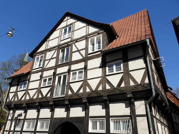 Fachwerkhaus Braunschweig Niedersachsen — Zdjęcie stockowe