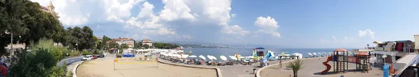 Opatija Spiaggia Nel Mare Adriatico — Foto Stock